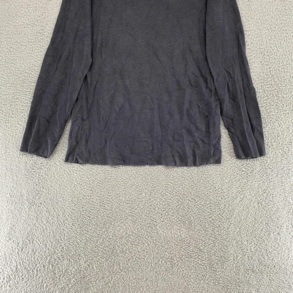 Transit Uomo Sweater‎ Mens 2XL Gray Linen Cotton Crewneck Knit Lightweight Italy